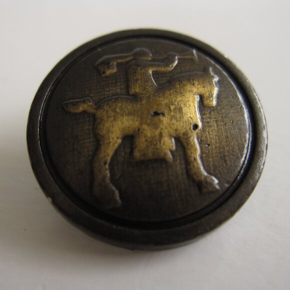 Hart Schaffner & Marx Blazer Replacement Bronze 10 Button Set Knight on Horse - Picture 7 of 8